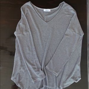 Carly Jean Los Angeles stretchy & striped tee